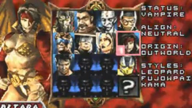 Mortal Kombat Tournament Edition GBA Character Select смотреть онлайн