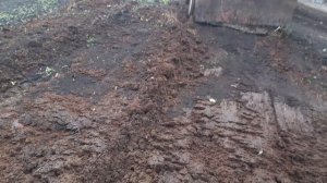 Работа отвала трактора т 25