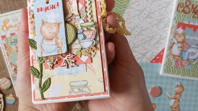 Шоколадницы к 8 марта. Коллекция "Усатый поваренок" ScrapMania смотреть онлайн