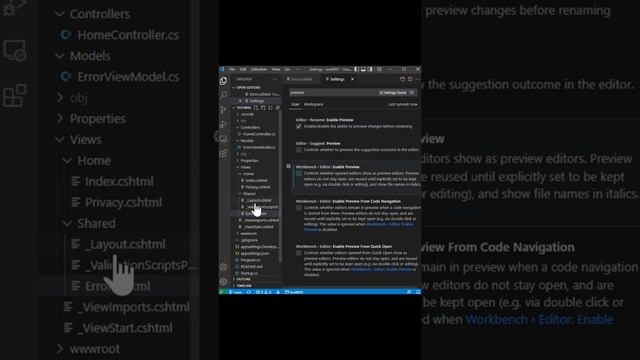 Do you enable file preview in VS Code? смотреть онлайн