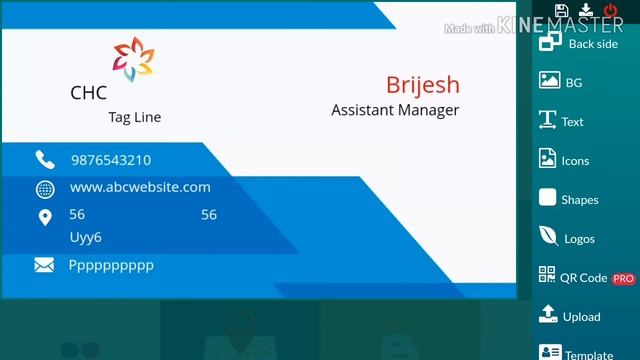 Professional Business Card Design Tutorial|Name card design on mobile|by Brijesh pathak. смотреть онлайн