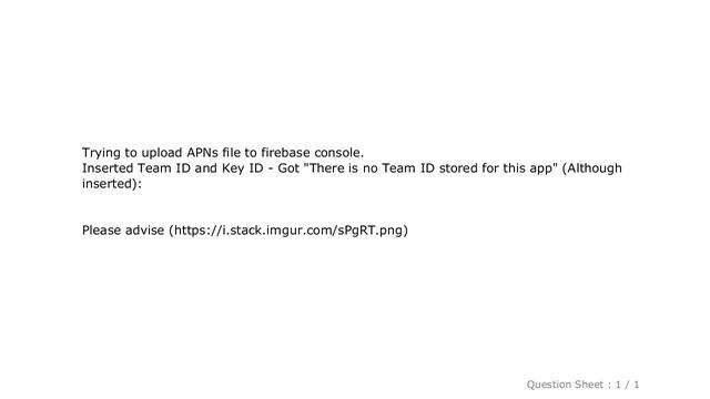 iOS : Upload APNs to Firebase console fails - "There is no Team ID stored for this app" смотреть онлайн