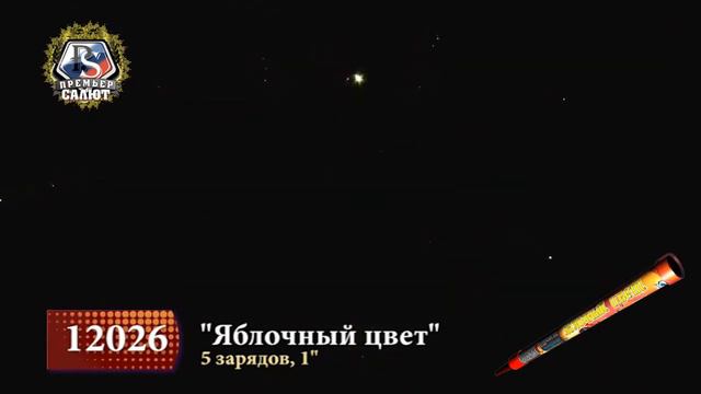 Римская свеча Яблочный цвет 5 залпов 1.0 калибр 12026 Премьер Салют смотреть онлайн