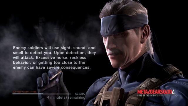 Metal Gear Solid 4: Guns of the Patriots Installation Snake Smoking 4k MGS4 смотреть онлайн