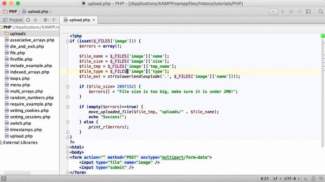 PHP Tutorial - #73 - Uploading Files: Restricting File Size смотреть онлайн
