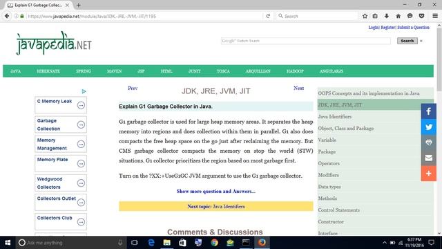Explain G1 Garbage Collector in Java.
| javapedia.net смотреть онлайн
