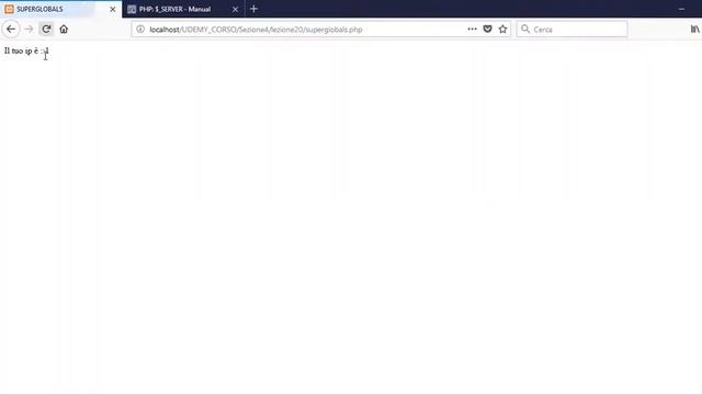 Corso PHP base - Lezione 29 - Array superglobals смотреть онлайн
