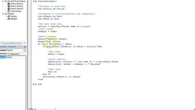 Video14 - Looping Example "Zip Code Lookup Program" смотреть онлайн