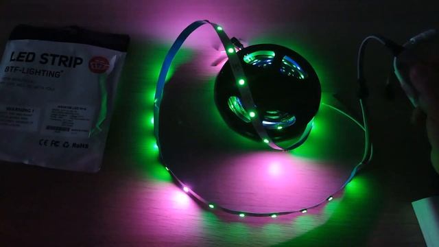 Светодиодная лента с Алиэкспресс. Украшение комнаты LED лентой. RGB подсветка(от 2$) смотреть онлайн