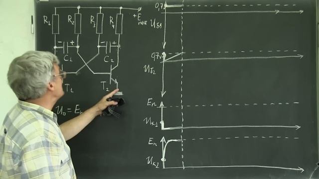 Лекция 164. Мультивибратор на транзисторах смотреть онлайн