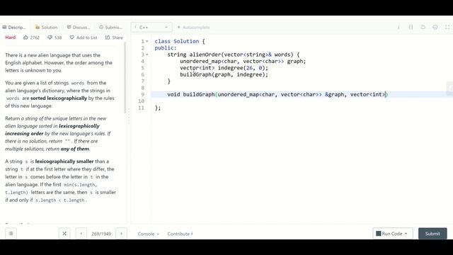 Alien Dictionary | Leetcode 269. Alien Dictionary | Topological sorting | #FAANG смотреть онлайн