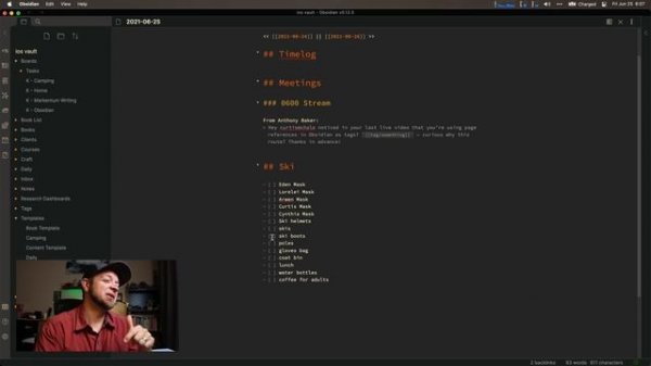 Using Templater in Obsidian