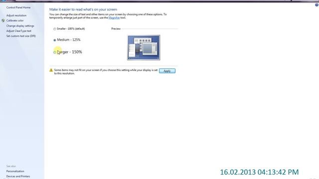 Changing Font Size In Windows 7 смотреть онлайн