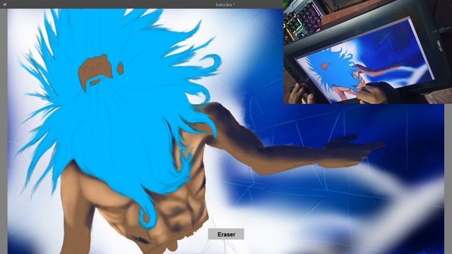 god level monk digital art in krita with xppen artist 15.6 pro display graphics tablet ||jmkrita|| смотреть онлайн