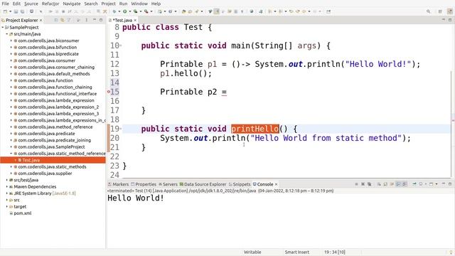 17 Method Reference Using Double Colon (::) Operator смотреть онлайн