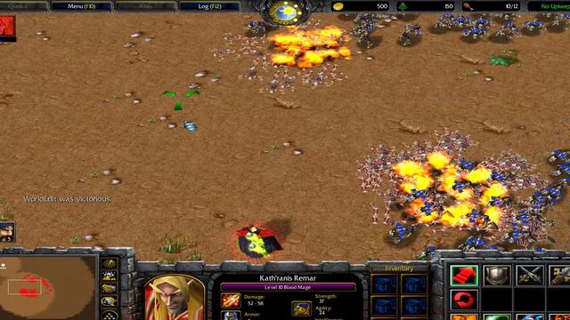 1 Hero Pheonix Modify Skill Flame Strike vs 150 Zombies Warcraft 3 Totally Accurate Battle Simulato смотреть онлайн