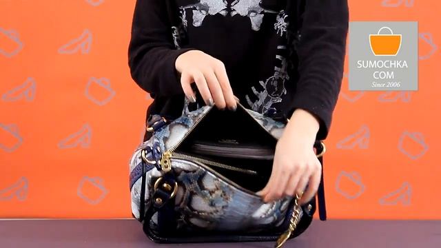 Сумка Marino Orlandi 4231 python blue смотреть онлайн