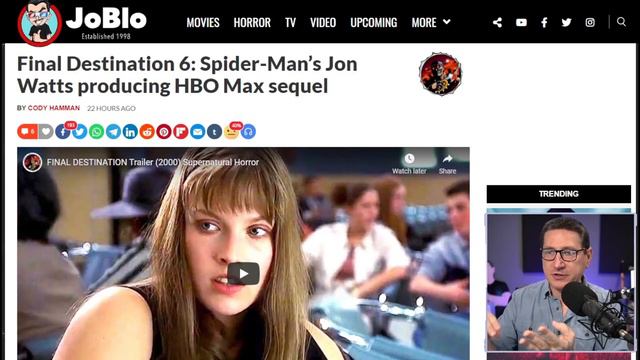 Final Destination 6 Coming From Spider-Man No Way Home Director смотреть онлайн