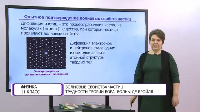 Физика. 11 класс. Волновые свойства частиц. Трудности теории Бора. Волны де Бройля /25.02.2021/ смотреть онлайн