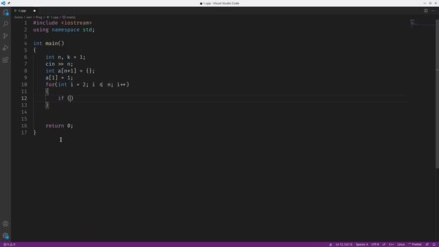 Задача 996. Забавная последовательность. acmp.ru C++ смотреть онлайн