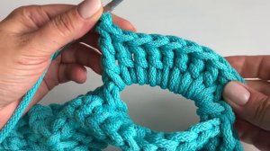 Часть 2 ВЯЗАНЫЙ КОВЕР 6-10 ряд МК мастер класс CROCHET RUG DIY from rope
