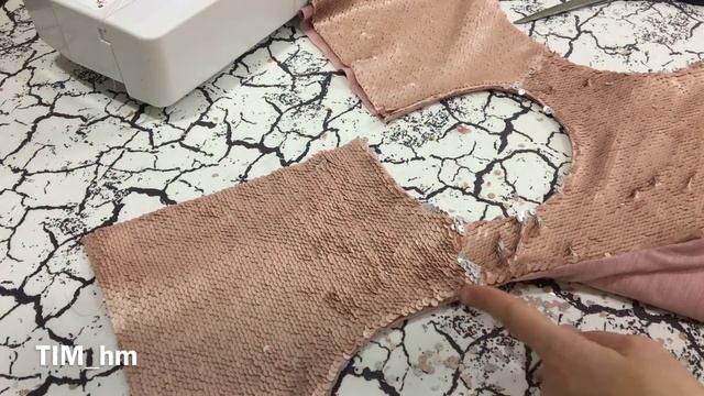 Как сшить нарядное детское платье. Платье с пайетками |TIM_hm| смотреть онлайн