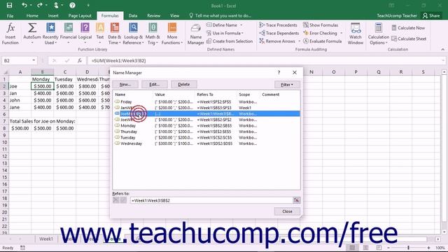 Excel 2016 Tutorial Deleting Named Ranges Microsoft Training Lesson смотреть онлайн
