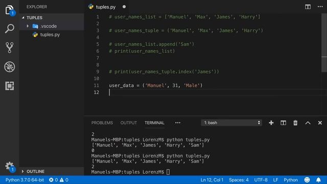 Tuples & Tuple Unpacking in Python смотреть онлайн