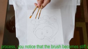 Как рисовать акриловыми красками на ткани / How to use acrylic paints on fabric