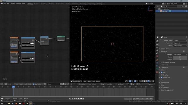 Как сделать в blender звёзды, космос | Процедурные материалы в блендер 3д | Уроки Blender 3d смотреть онлайн