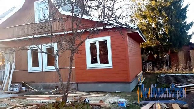 Строительство деревянной пристройки к дому смотреть онлайн