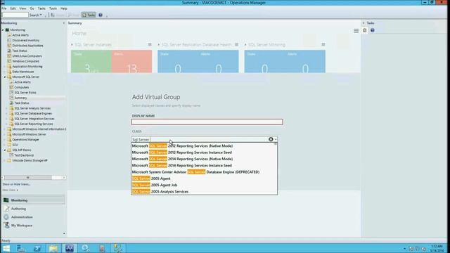 SQL Server 2016 Management Pack (CTP2) demo video смотреть онлайн