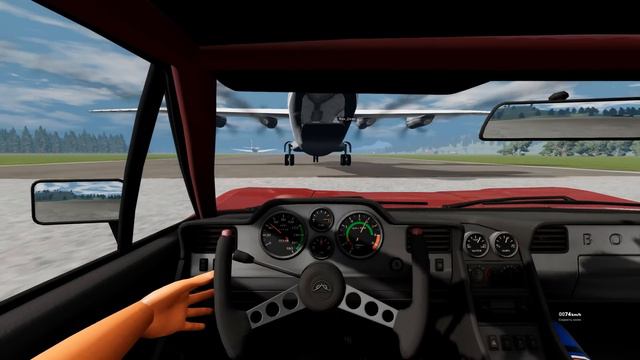 СМЕРТЕЛЬНЫЙ ТРЮК! ПОСАДКА МАШИНЫ в ЛЕТЯЩИЙ САМОЛЁТ!! - BeamNG.drive Multiplayer (BeamMP)