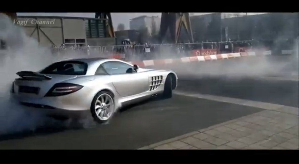 Mercedes Benz SLR McLaren Donut Sound Vagif Channel смотреть онлайн
