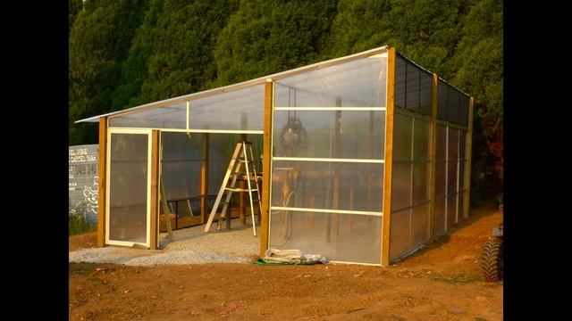 Делаем теплицу с односкатной крышей своими руками смотреть онлайн
