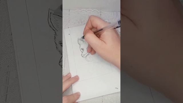 Эскиз лиса для вышивки. смотреть онлайн