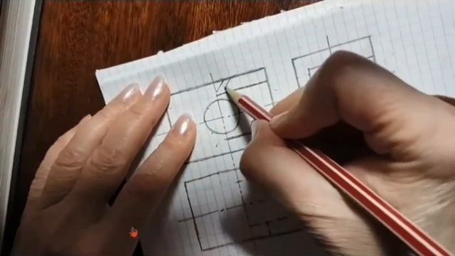 4-2. 8 кл. Совмещение вида и разреза на чертеже. смотреть онлайн