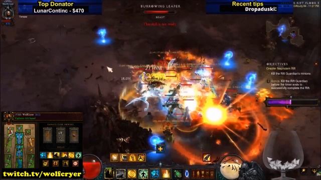 Diablo 3 Season 10 Inna's Gen Solo Monk GR 84 gameplay with Music смотреть онлайн