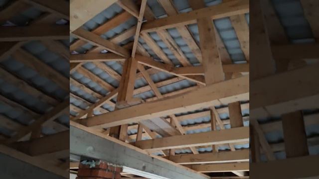 Часть 4.Гараж 7*8м.из газоблока готов. смотреть онлайн