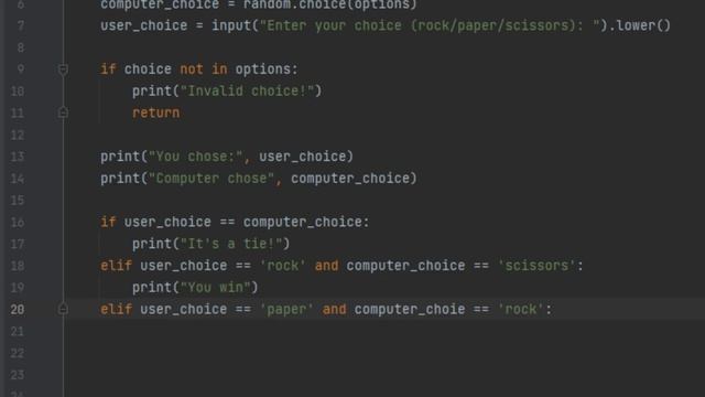 Python Tutorial: Building a Rock-Paper-Scissors Game смотреть онлайн