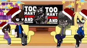 Fnaf movie react to original// fnaf songs // part 8 // fnaf // Merry Christmas 🎄🎁 //