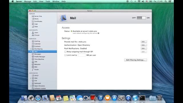Часть 12. OS X 10.9 Mavericks Server. Настройка служб Mail, Messages, Contacts смотреть онлайн