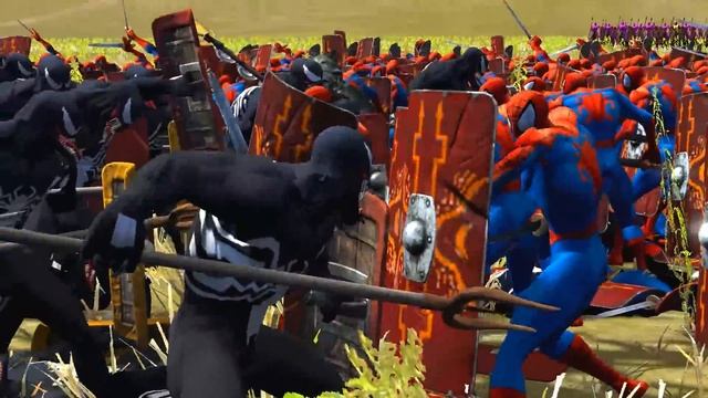 1000 SPIDERMAN VS 1000 VENOM | MASSIVE SUPERHEROES BATTLE смотреть онлайн
