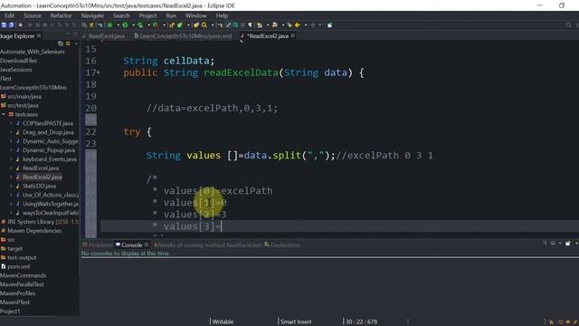 How to read data from Excel file in Selenium using Apache POI with Java | Generic method - Version смотреть онлайн