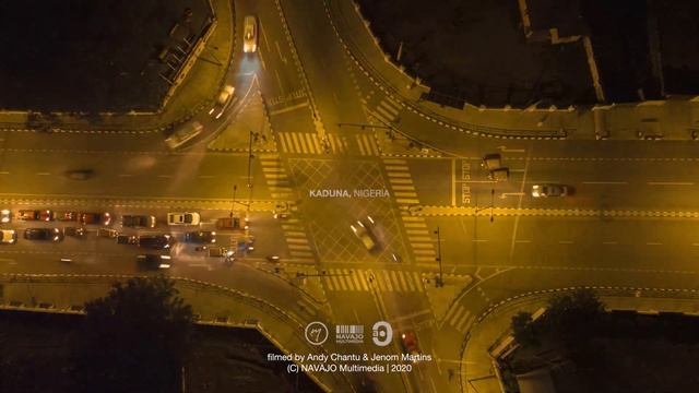 Kaduna, Nigeria | a View of Sokoto Road Junction at night. 4K timelapse смотреть онлайн