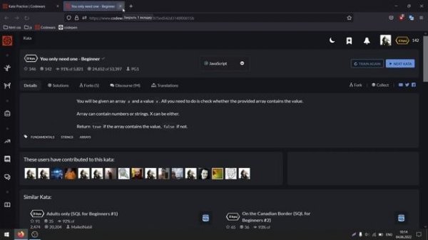 7. решение js задач codewars (8 kyu)