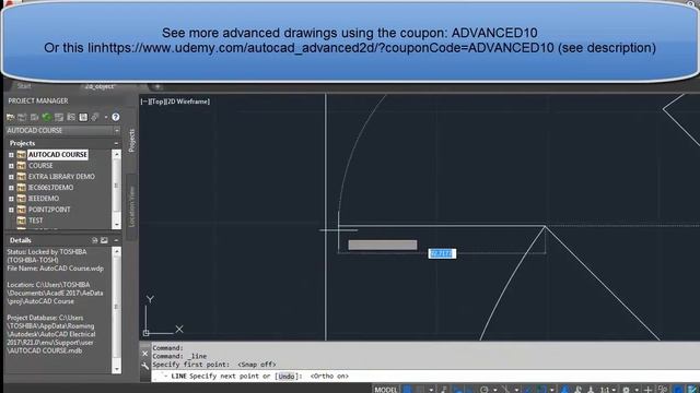 Advanced AutoCAD 2D 2017 drawing tutorials смотреть онлайн