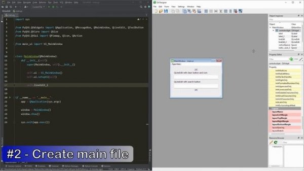 ❓How to place an icon into a QLineEdit and change the icon of clear button.