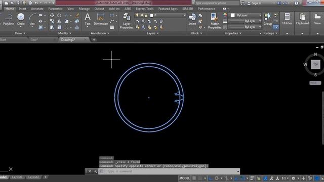 AutoCAD Tutorial - How to make Gear смотреть онлайн