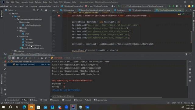 Class 3 - CSV Reader using spring boot смотреть онлайн
